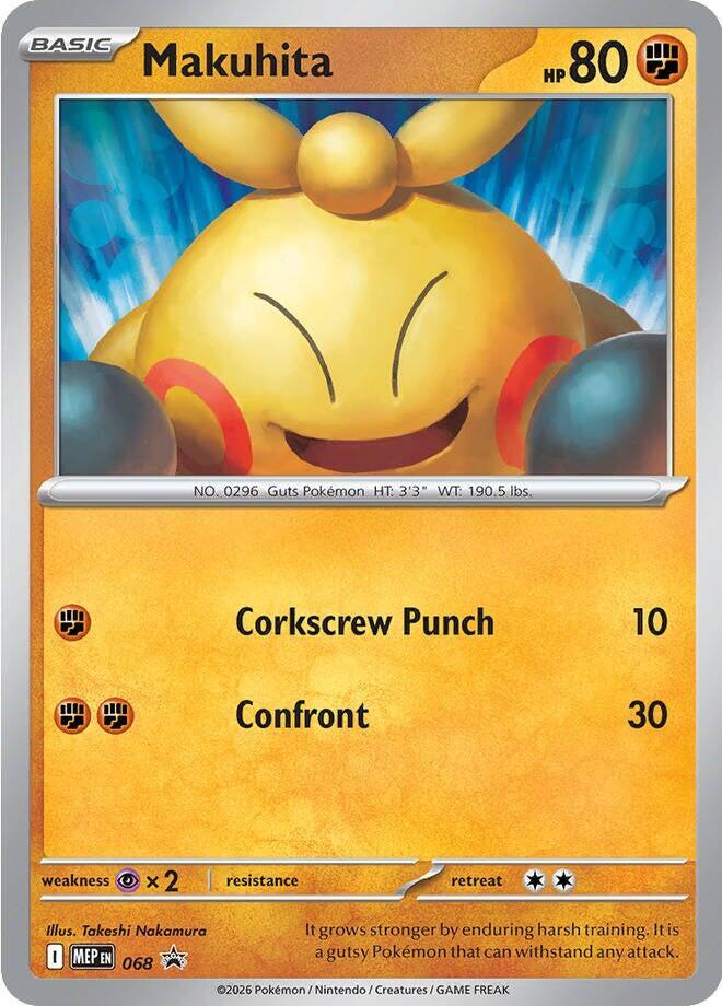 Pokemon Makuhita MEP68 Mega Evolution Promos