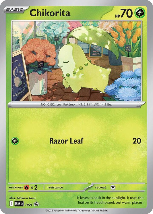 Pokemon Chikorita MEP69 Mega Evolution Promos