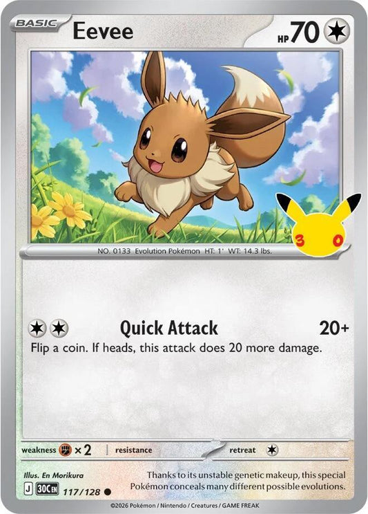 Pokemon Eevee 117/128 30th Celebration
