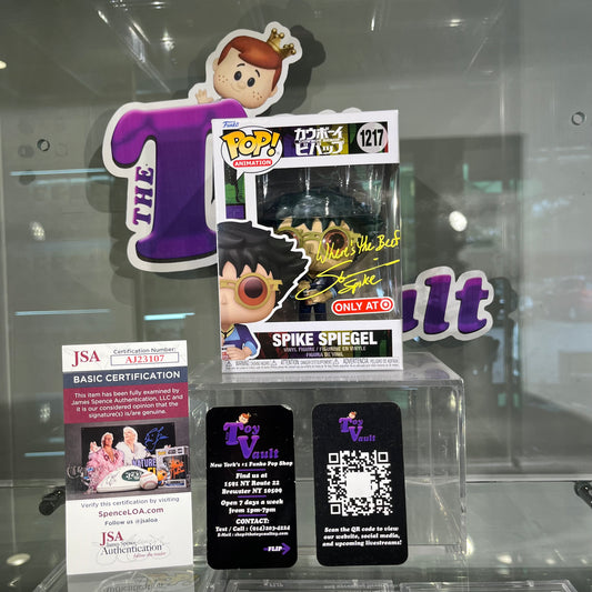 [SOLD 8.1.24] Funko Pop! Animation Cowboy Bebop - Spike with Noodles #1217 Target Exclusive Signed by Steve Blum