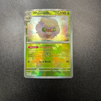 Pokemon TCG Whimsicott Master Ball Reverse Holofoil 008/131 Prismatic Evolutions