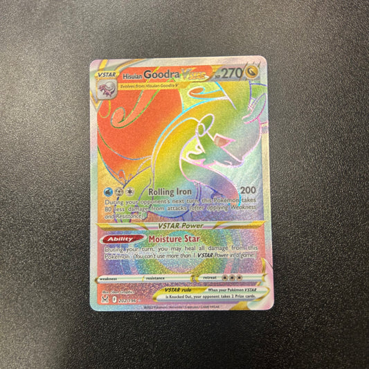 Pokemon TCG Hisuian Goodra VSTAR 202/196 Rainbow Secret