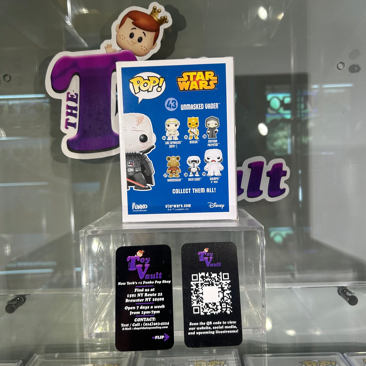 [SOLD 7.14.24] Funko Pop! Star Wars Blue Box - Unmasked Vader #43 First to Market Anaheim Celebration Exclusive