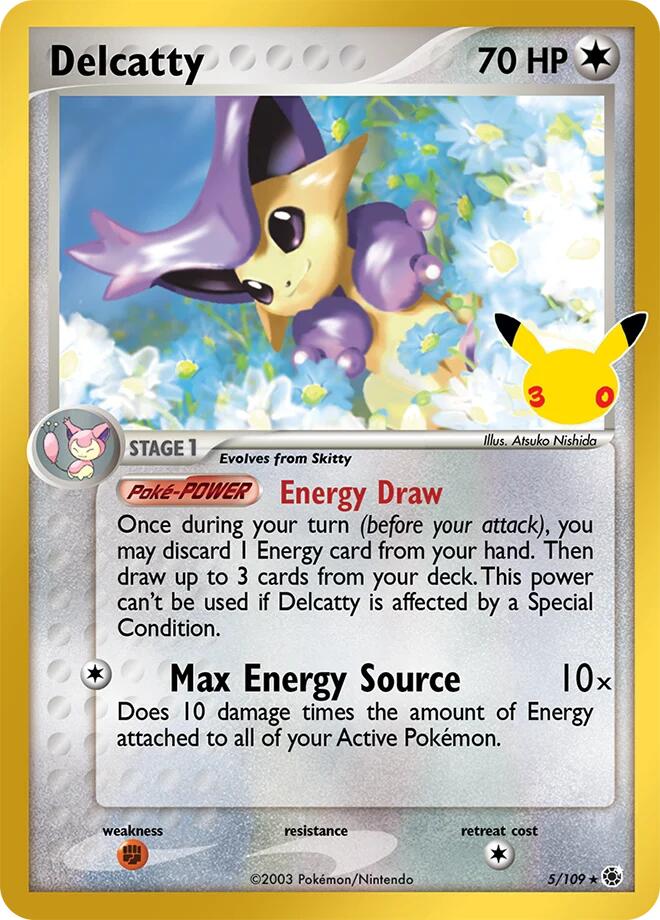 Pokemon Delcatty CC 5/109 30th Celebration