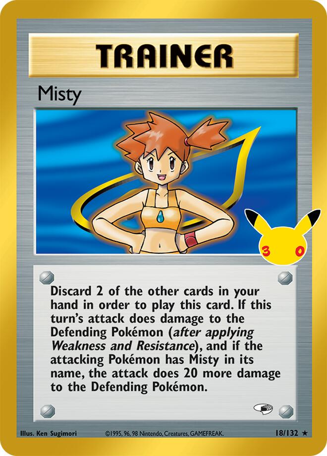 Pokemon Misty CC 18/132 30th Celebration