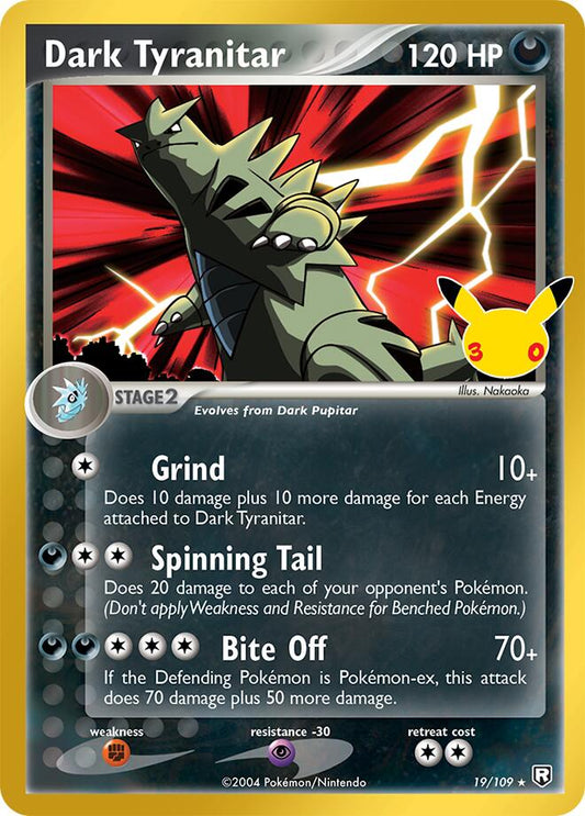 Pokemon Dark Tyranitar CC 009/30 30th Celebration