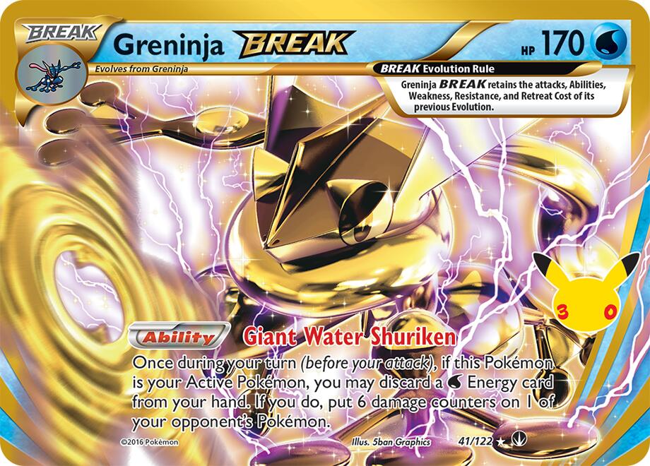 Pokemon Greninja BREAK CC 41/122 30th Celebration