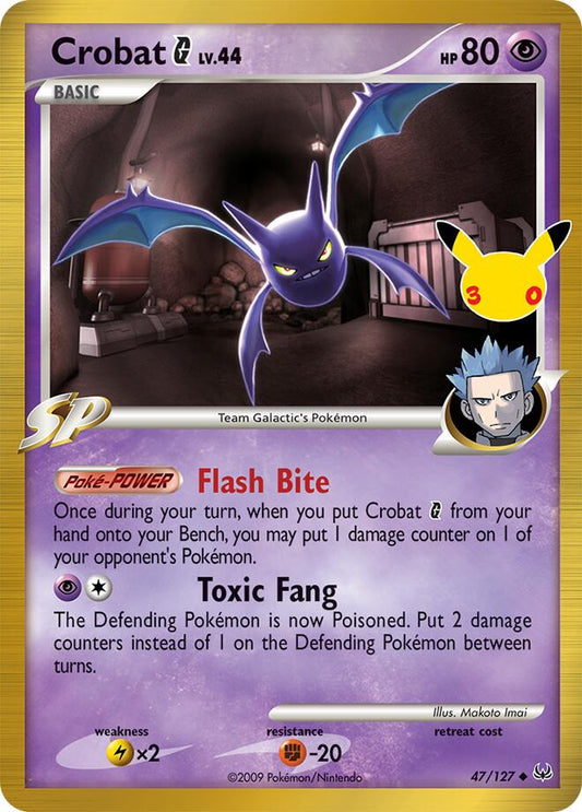 Pokemon Crobat G CC 014/30 30th Celebration