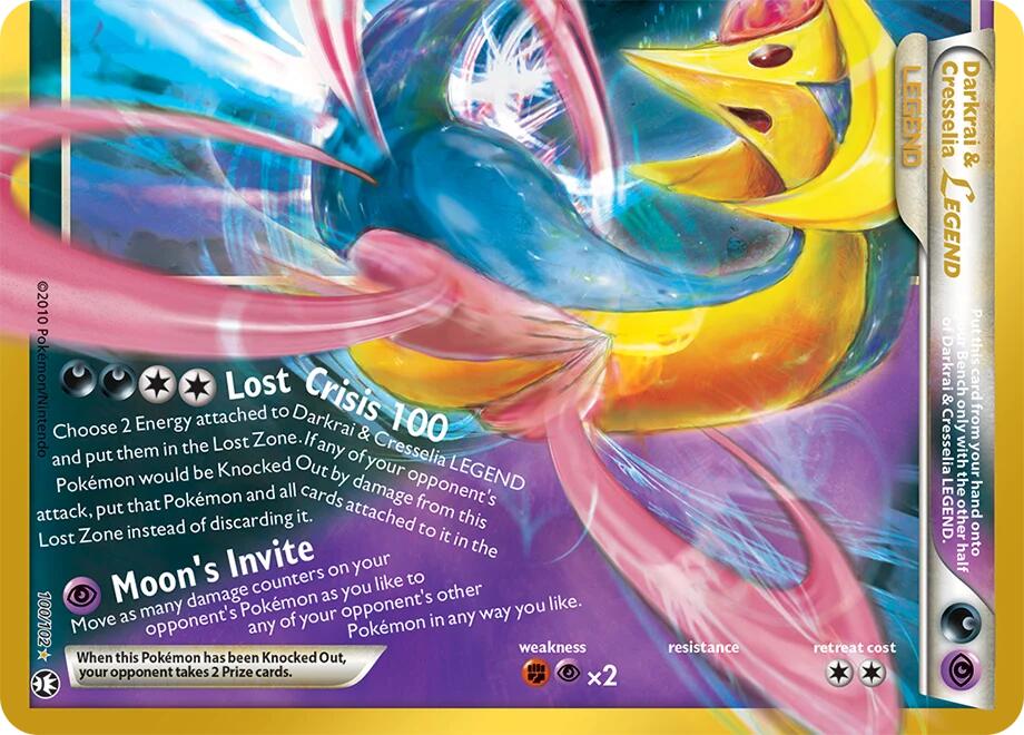 Pokemon Darkrai & Cresselia LEGEND CC 100/102 30th Celebration