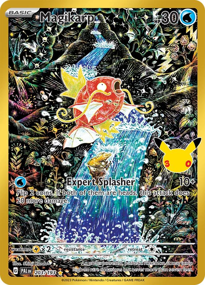 Pokemon Magikarp CC 203/193 30th Celebration