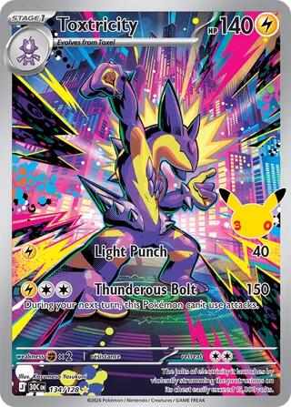 Pokemon Toxtricity 134/128 30th Celebration