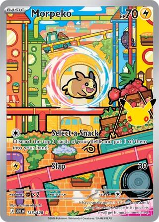 Pokemon Morpeko 135/128 30th Celebration