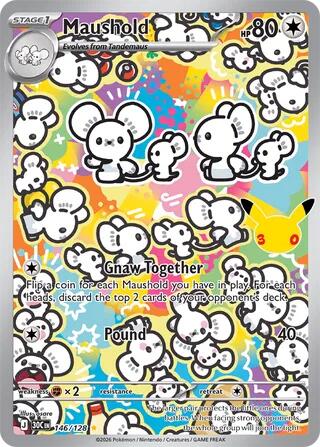 Pokemon Maushold 146/128 30th Celebration