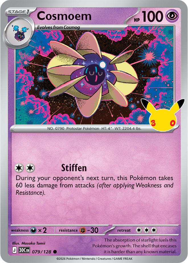 Pokemon Cosmoem 079/128 30th Celebration