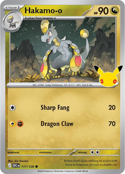 Pokemon Hakamo-o 111/128 30th Celebration