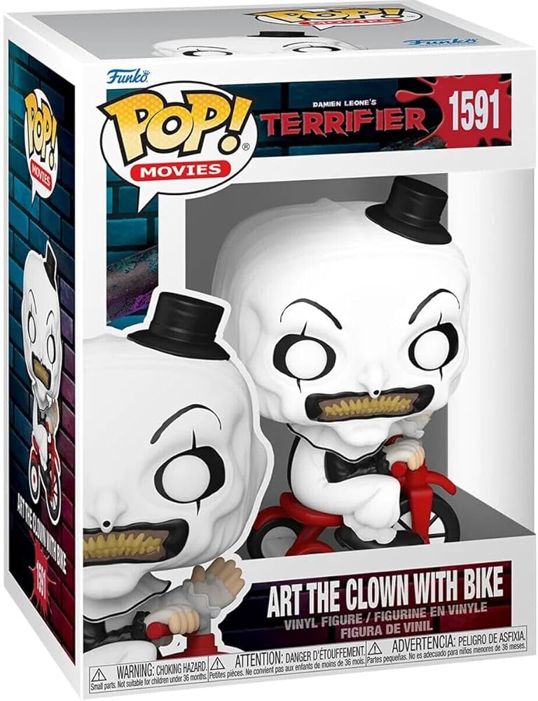 Funko Pop! Movies Terrifier Art The Clown With Bike #1591