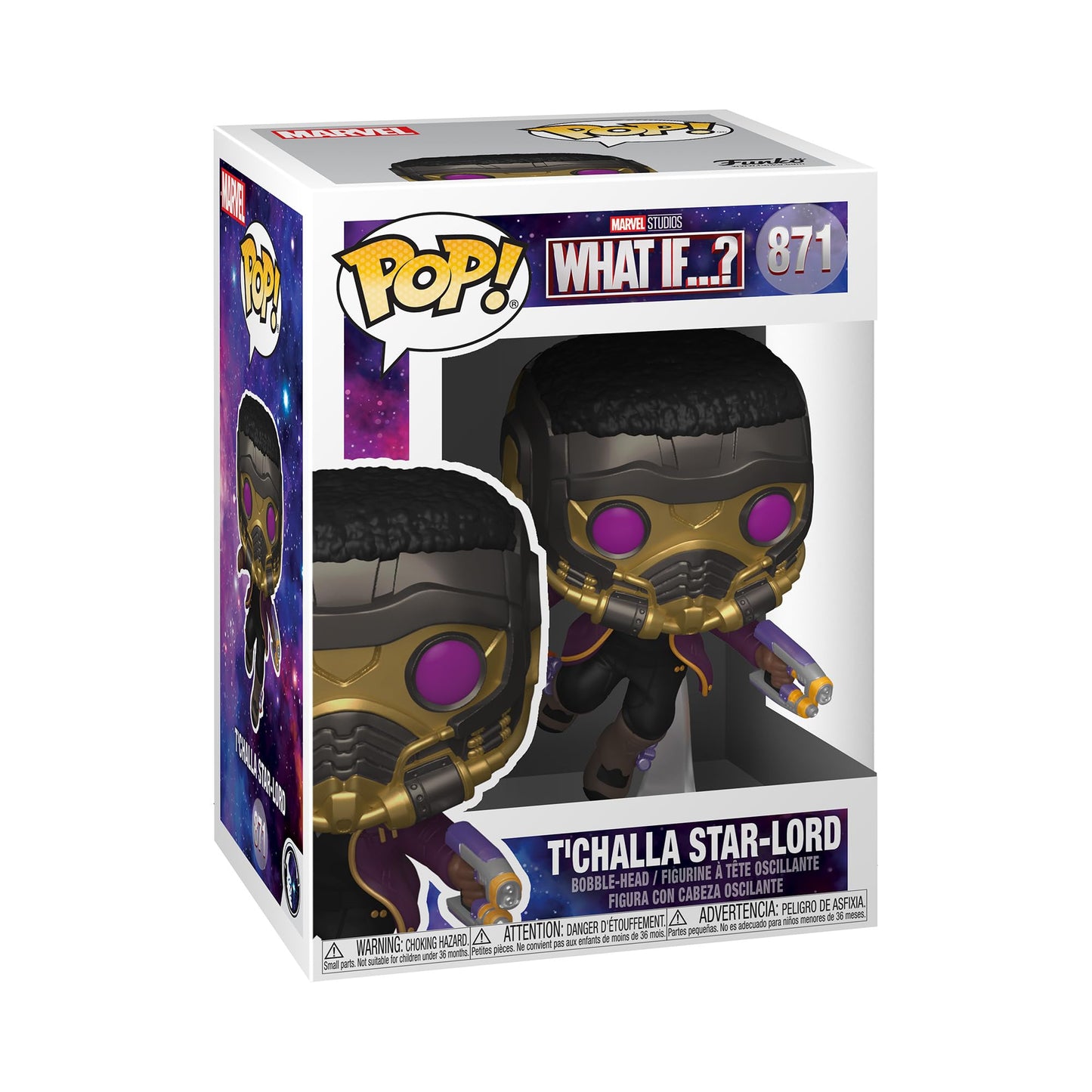 Funko Pop! Television Marvel What If... T'Challa Star Lord #871