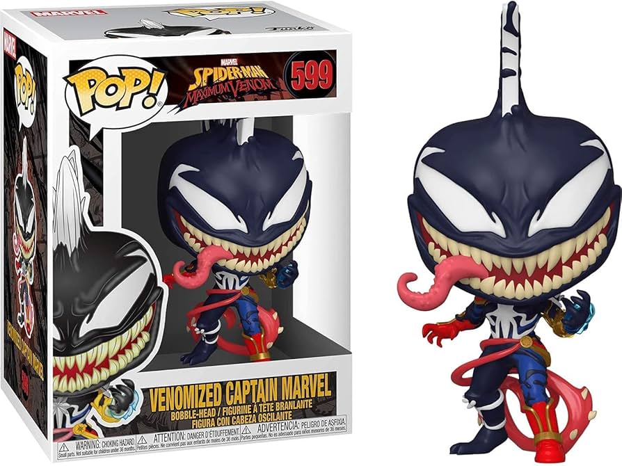 Funko Pop! Marvel Spider-Man Maximum Venom Venomized Captain Marvel #599