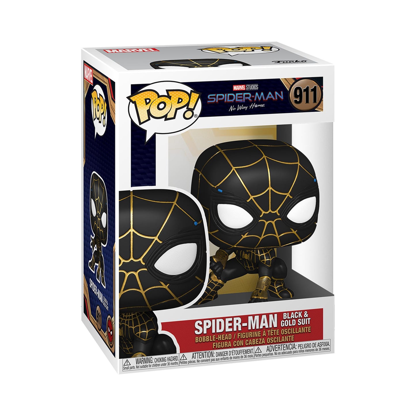Funko Pop! Movies Marvel Spider-Man No Way Home Spider-Man Black & Gold Suit #911