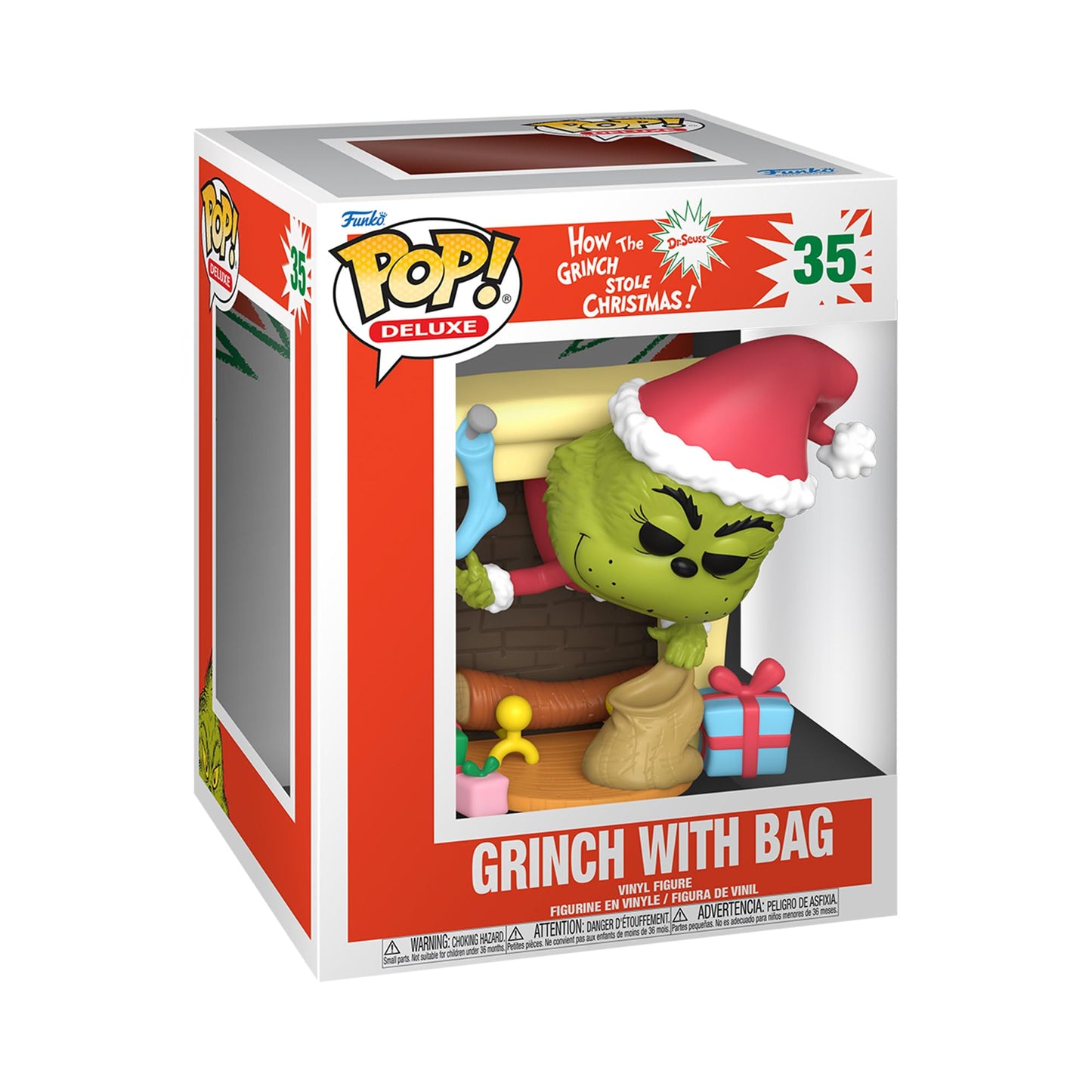 Funko Pop! Holidays How the Grinch Stole Christmas Grinch with Bag #35 Deluxe