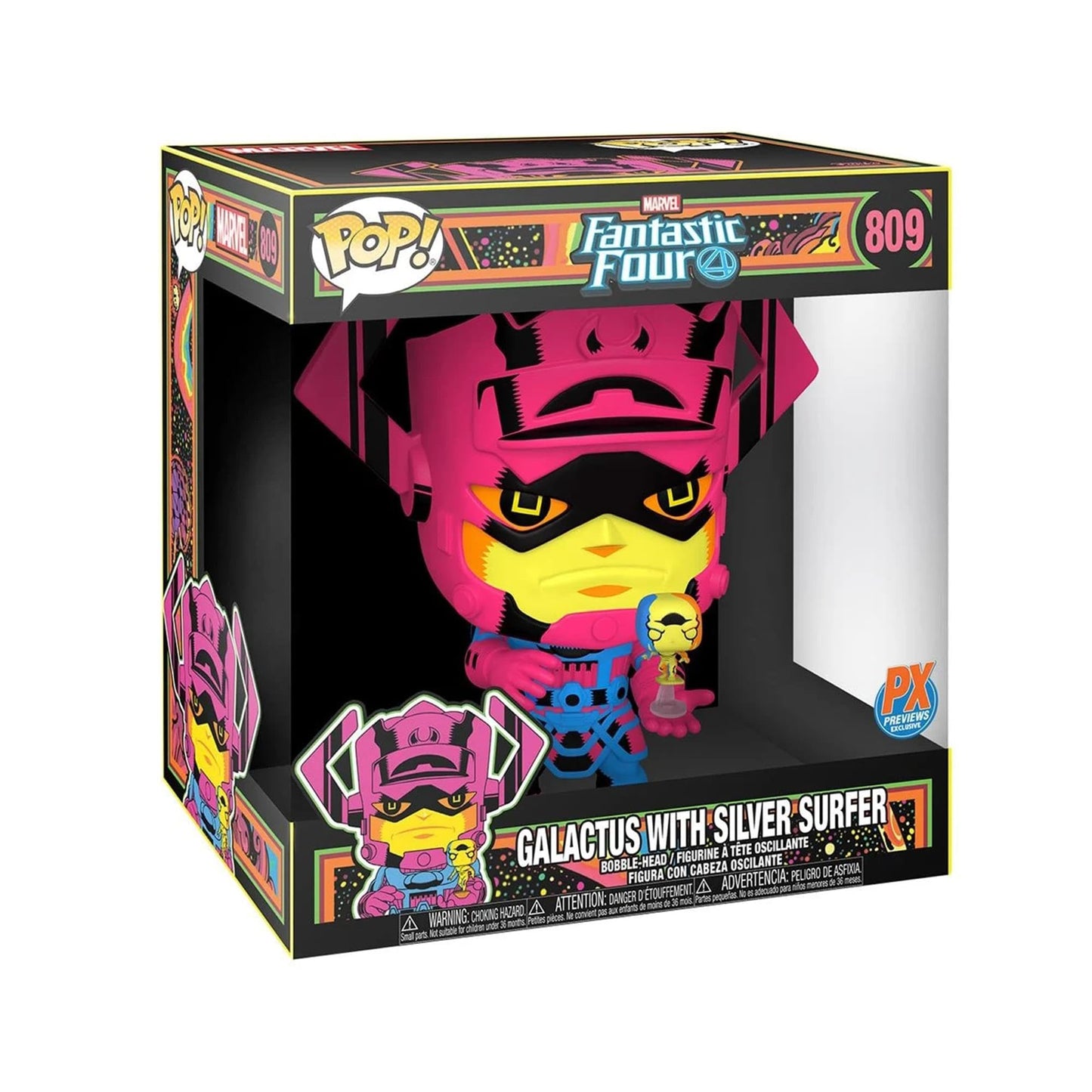 Funko Pop! Marvel Fantastic 4 Galactus W Silver Surfer #809 PX Exclusive