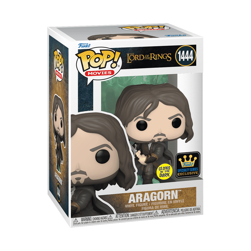 Funko Pop! Movies Lord Of The Rings Aragorn #1444 Funko Exclusive Glow In The Dark