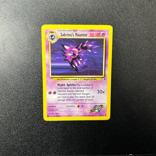 Pokemon TCG Sabrina's Haunter 58/132 Gym Heroes