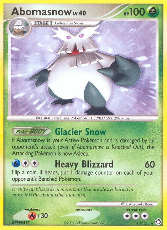 Pokemon Abomasnow 19/123 Mysterious Treasures