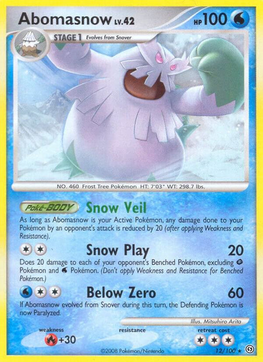 Pokemon Abomasnow 12/100 Stormfront