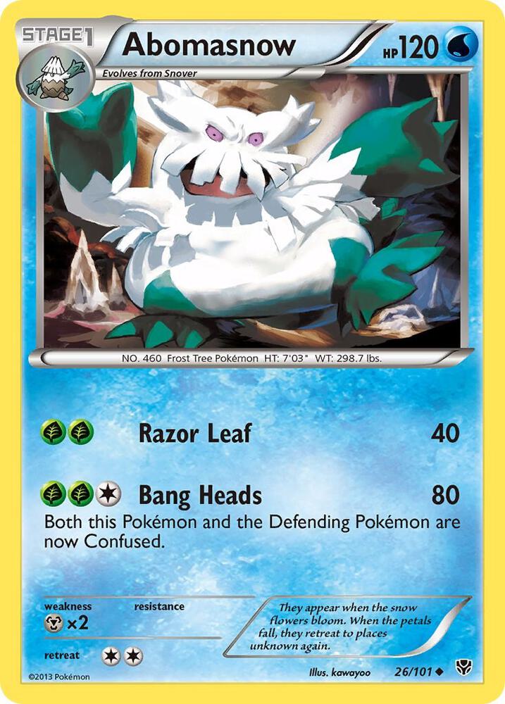 Pokemon Abomasnow 26/101 Plasma Blast