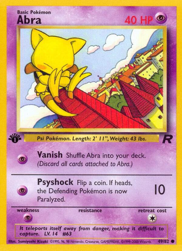 Pokemon Abra #49 Team Rocket