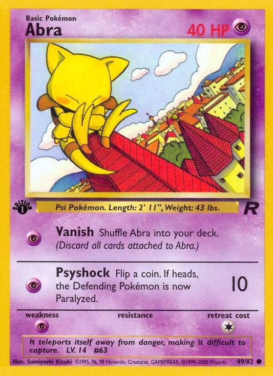 Pokemon Abra #49 Team Rocket