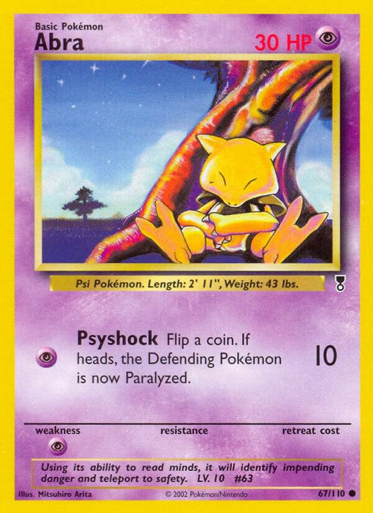 Pokemon Abra 67/110 Legendary Collection