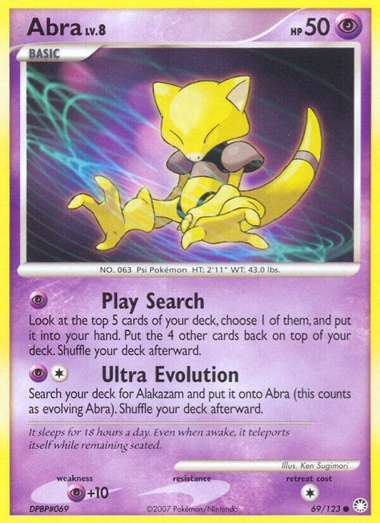 Pokemon Abra 69/123 Mysterious Treasures
