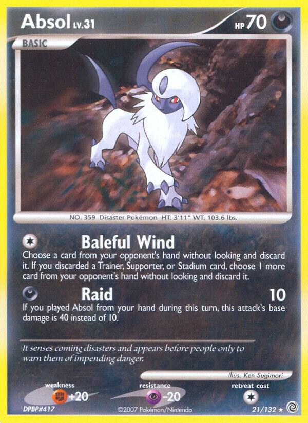 Pokemon Absol 21/132 Secret Wonders