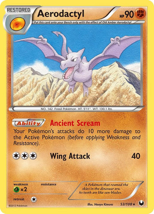 Pokemon Aerodactyl 53/108 Dark Explorers