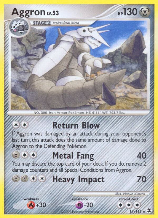 Pokemon Aggron 14/111 Rising Rivals