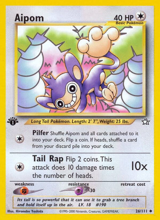 Pokemon Aipom #26 Neo Genesis