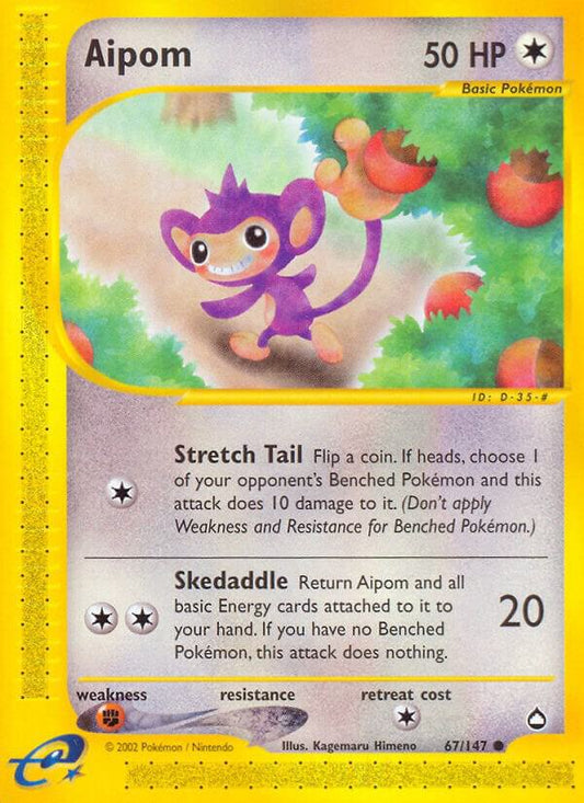 Pokemon Aipom 67/147 Aquapolis