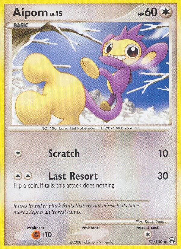Pokemon Aipom 51/100 Majestic Dawn
