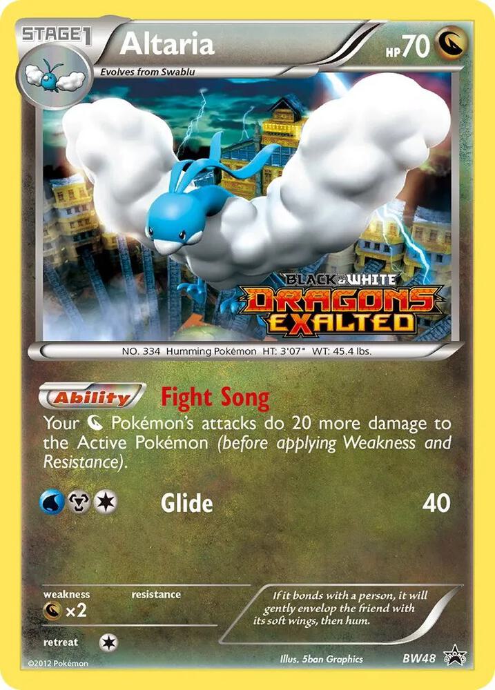 Pokemon Altaria BW48 BW Black Star Promos