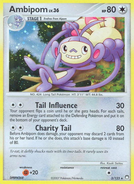 Pokemon Ambipom 3/123 Mysterious Treasures
