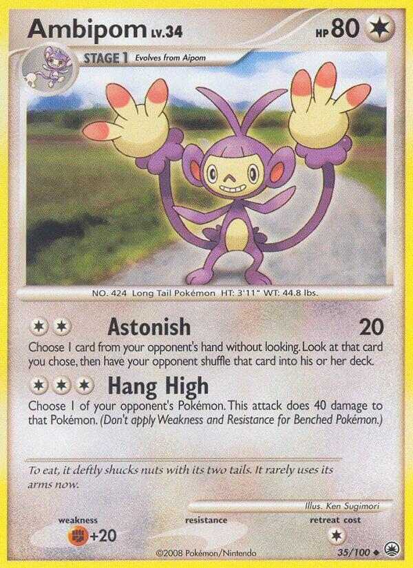 Pokemon Ambipom 35/100 Majestic Dawn