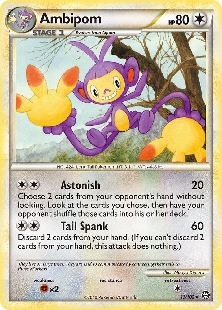 Pokemon Ambipom 13/102 Triumphant