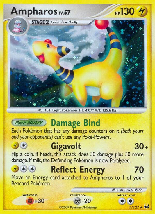 Pokemon Ampharos 1/127 Platinum