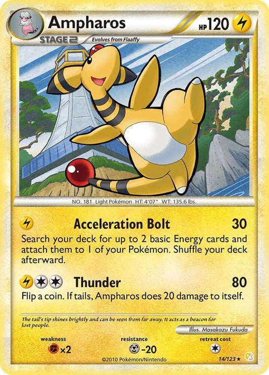 Pokemon Ampharos 14/123 HeartGold & SoulSilver