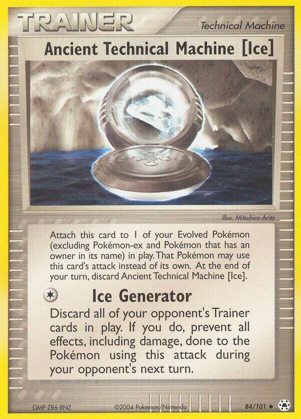 Pokemon Ancient Technical Machine [Ice] 84/101 Hidden Legends