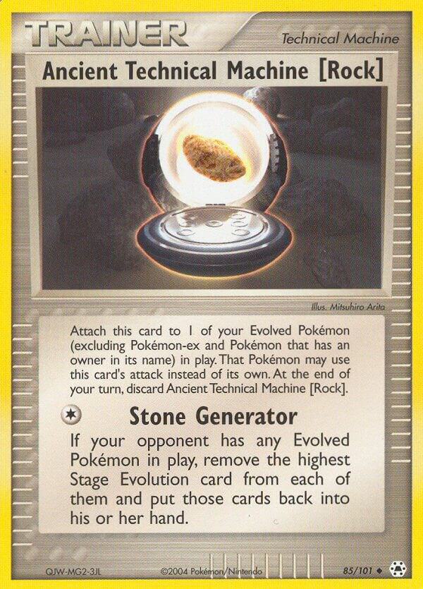 Pokemon Ancient Technical Machine [Rock] 85/101 Hidden Legends