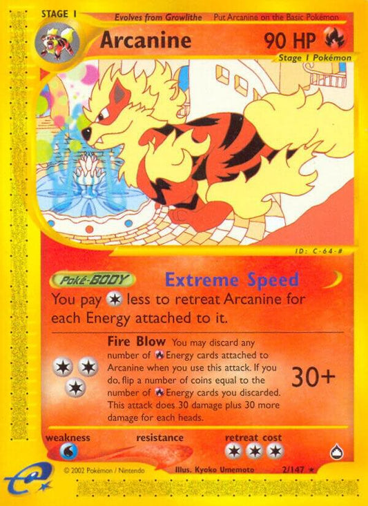 Pokemon Arcanine 2/147 Aquapolis