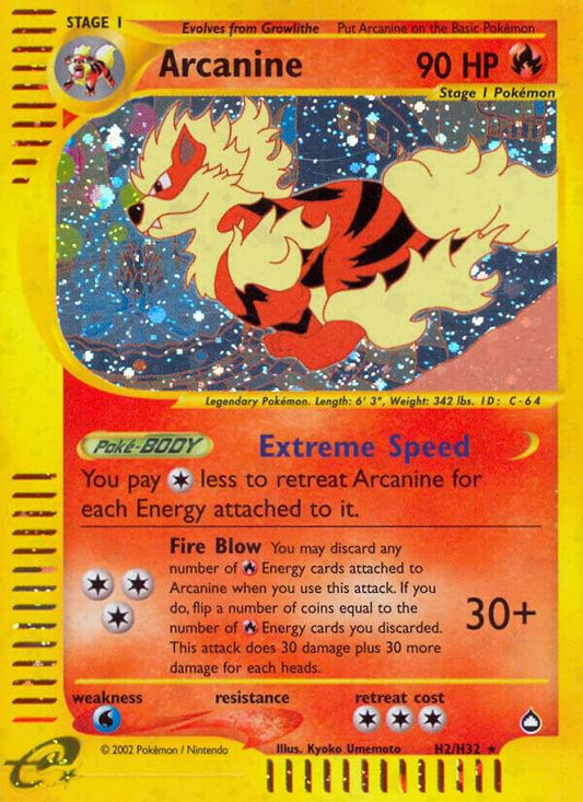 Pokemon Arcanine H2/147 Aquapolis